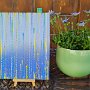 Coloured lines 11 2025, 20x15,  Spray-Lack auf Holz, € 95